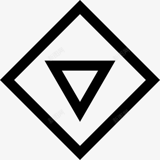 抽象三角形向下抽象5粗体svg_新图网 https://ixintu.com 抽象 三角形 向下 粗体