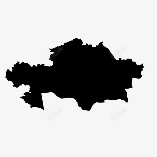 哈萨克斯坦国家地理svg_新图网 https://ixintu.com 哈萨克斯坦 国家 国家地理 地图