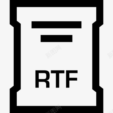 rtf文件扩展名文档名称图标