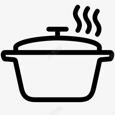 锅砂锅食物图标