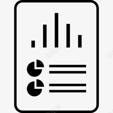 报告纸张页面图标