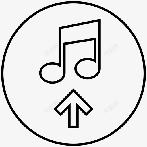 上传音乐加上在线svg_新图网 https://ixintu.com 上传 音乐 视频 内容 创作者 箭头 删除 转发 指示 新指示 在线