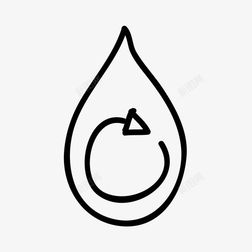 回收液滴手绘再利用svg_新图网 https://ixintu.com 回收 液滴 手绘 再利 用水 水滴