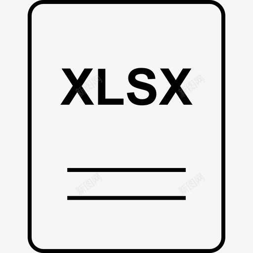 xlsx电子表格页面svg_新图网 https://ixintu.com 电子 电子表 表格 页面 移动 格式 文件 扩展名 文档 文件名