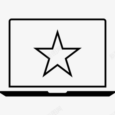 笔记本电脑之星屏幕保护程序在线图标