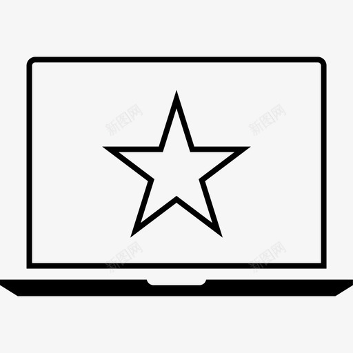 笔记本电脑之星屏幕保护程序在线svg_新图网 https://ixintu.com 信息 笔记本 电脑 之星 图形 屏幕保护 程序 在线 电子 桌面 数据