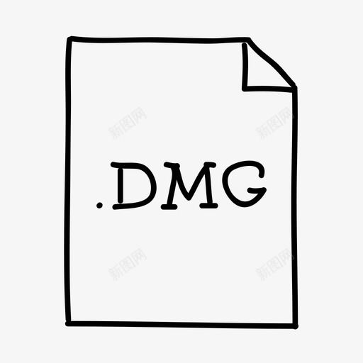 dmg文件文档文件类型svg_新图网 https://ixintu.com 文件 类型 文档 安装 应用程序