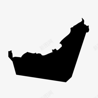 阿联酋国家地理图标