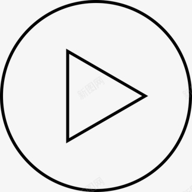 播放抽象创意图标