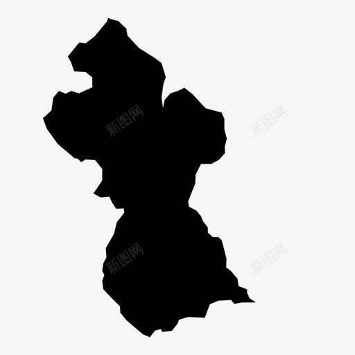 圭亚那美洲国家svg_新图网 https://ixintu.com 美洲 圭亚那 国家地理 世界 世界地图