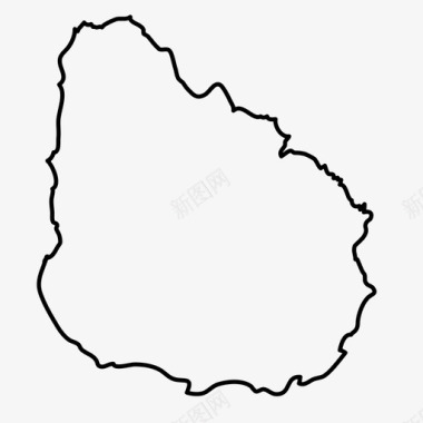 乌拉圭国家地理图标