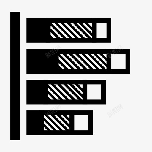 条形图图形水平svg_新图网 https://ixintu.com 条形图 图形 水平 堆叠 图表