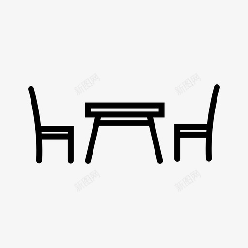 桌子椅子餐桌svg_新图网 https://ixintu.com 家具 桌子 椅子 餐桌 餐厅