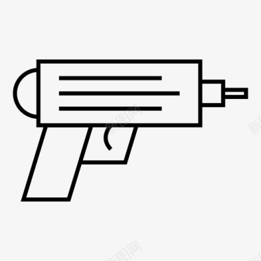 水枪玩具枪玩具手枪图标