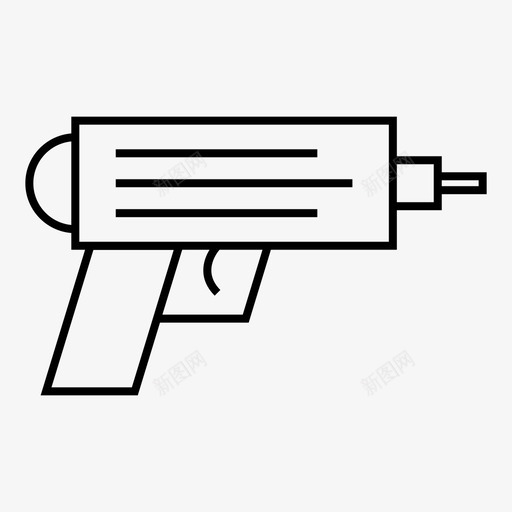 水枪玩具枪玩具手枪svg_新图网 https://ixintu.com 水枪 玩具 手枪 孩子们
