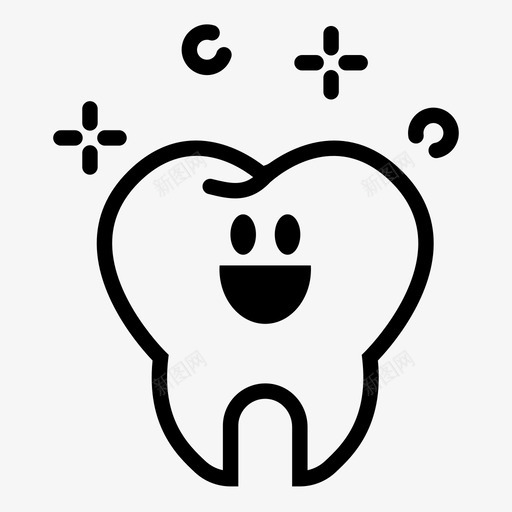 清洁牙齿牙齿快乐svg_新图网 https://ixintu.com 牙齿 清洁 医生 快乐 闪亮 口腔 白牙 牙科