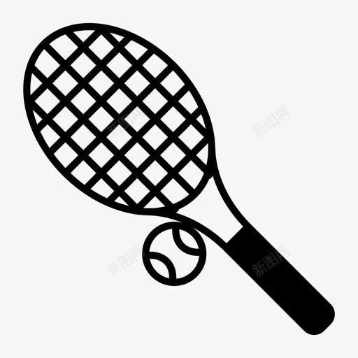 网球王牌比赛svg_新图网 https://ixintu.com 网球 王牌 比赛 球拍 运动 大师 系列