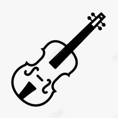 小提琴弓古典音乐图标