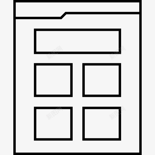 网络线框设计模型svg_新图网 https://ixintu.com 络线 网络 框网 设计 模型 用户界面 网站 线框