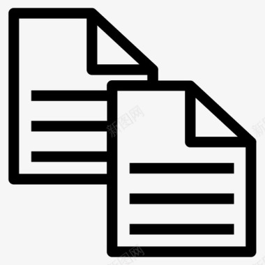 文档副本文本编辑器图标图标