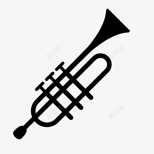 小号乐器音乐svg_新图网 https://ixintu.com 乐器 小号 音乐 歌曲 管乐器 木管乐器