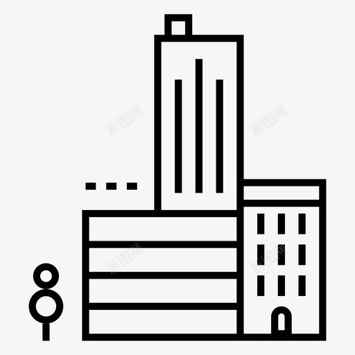 城市景观大城市建筑物svg_新图网 https://ixintu.com 城市 景观 大城市 建筑物 建筑 摩天大楼