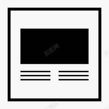 网站线框设计实体模型图标