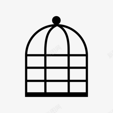 笼子鸟篱笆图标