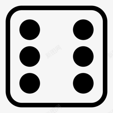 白骰子6机会图标