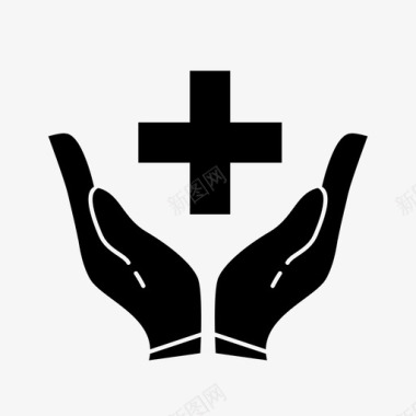 医学符号基督十字架图标