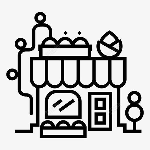 花店建筑物花园svg_新图网 https://ixintu.com 花店 建筑物 花园 市场 购物 商店