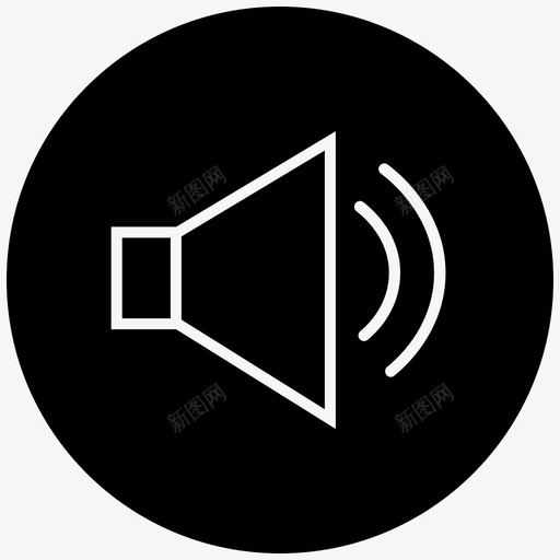 扬声器注意音频svg_新图网 https://ixintu.com 扬声器 注意 音频 音乐 音乐声 声音 文件 附件