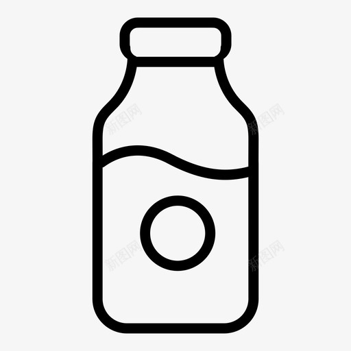 奶瓶牛奶豆奶svg_新图网 https://ixintu.com 奶瓶 牛奶 豆奶