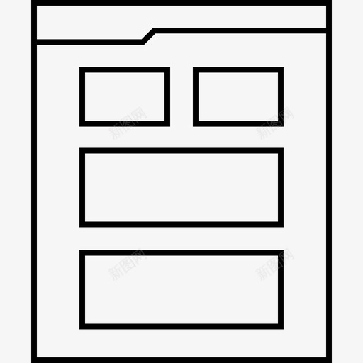 网络线框设计模型svg_新图网 https://ixintu.com 络线 网络 框网 设计 模型 用户界面 网站 线框