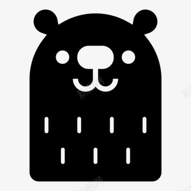 熊动物黑熊图标