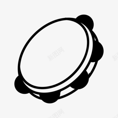 手鼓巴西乐器图标
