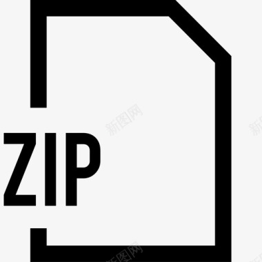 zip文件扩展名文档文件名图标