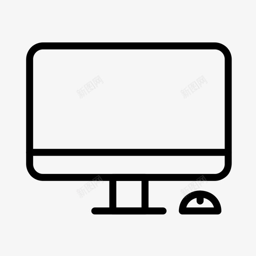 电脑桌面imacsvg_新图网 https://ixintu.com 电脑 电脑桌 桌面 显示器 屏幕 家具