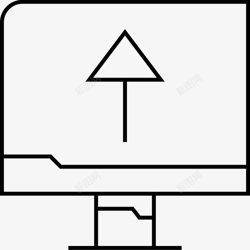 向上箭头计算机桌面svg_新图网 https://ixintu.com 向上 箭头 计算机 桌面 方向 信息 图形