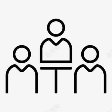商务会议会议桌服务图标