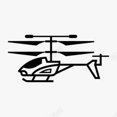 直升机遥控器玩具图标