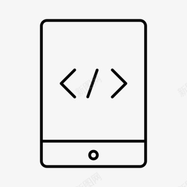 ipad代码编码设备图标