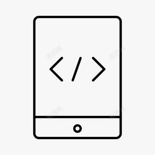 ipad代码编码设备svg_新图网 https://ixintu.com 代码 设备 编码 屏幕 网络 开发