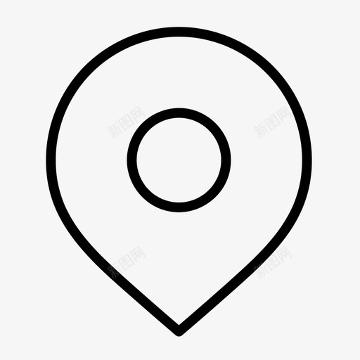 地图别针地址位置svg_新图网 https://ixintu.com 地图 别针 地址 位置 定位器