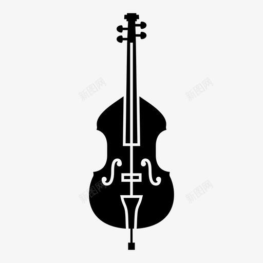 低音提琴乐器音乐svg_新图网 https://ixintu.com 低音 提琴 乐器 音乐 管弦乐队 歌曲 小提琴 家族