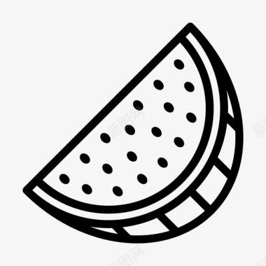 西瓜甜点食品图标