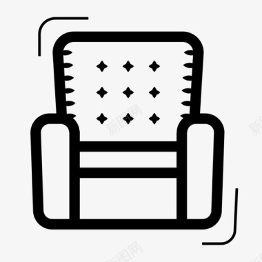 采购产品扶手椅舒适家具图标