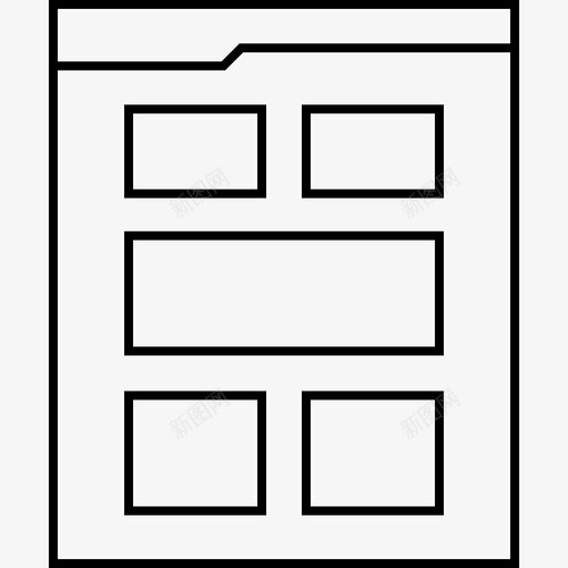 网络线框设计模型svg_新图网 https://ixintu.com 络线 网络 框网 设计 模型 用户界面 网站 线框