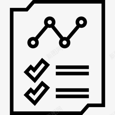 报告页分析数据图形在线图标