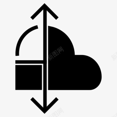 服务总线中继云计算云服务图标